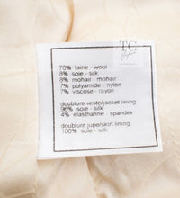 CHANEL 06PF Limited Cream Ivory Trim Wool Silk Tweed Jacket Skirt Suit 36 38 シャネル クリーム ブラック レッド ウール シルク ツイード ジャケット スカート スーツ 即発