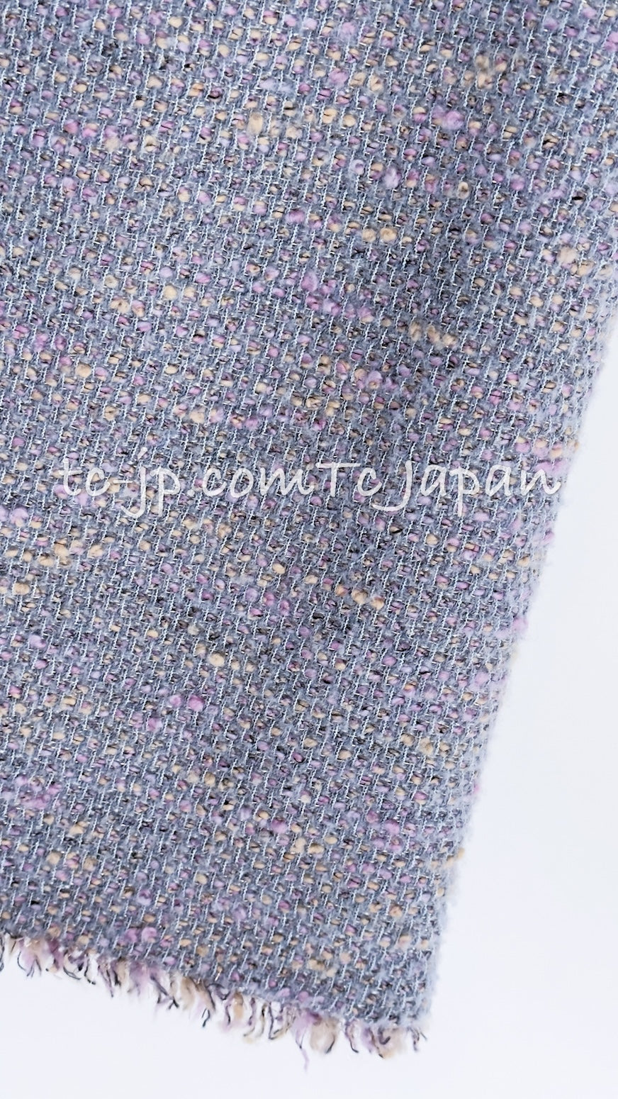 CHANEL 04A Gray Pink Lavender Multi Tweed Skirt 36 シャネル グレー ピンク ラベンダー マルチカラー ツイード スカート 即発
