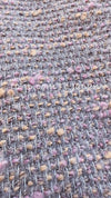 CHANEL 04A Gray Pink Lavender Multi Tweed Skirt 36 シャネル グレー ピンク ラベンダー マルチカラー ツイード スカート 即発