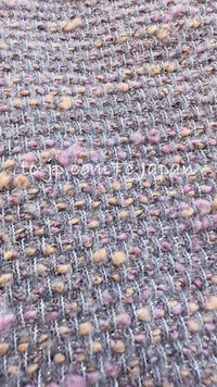 CHANEL 04A Gray Pink Lavender Multi Tweed Skirt 36 シャネル グレー ピンク ラベンダー マルチカラー ツイード スカート 即発