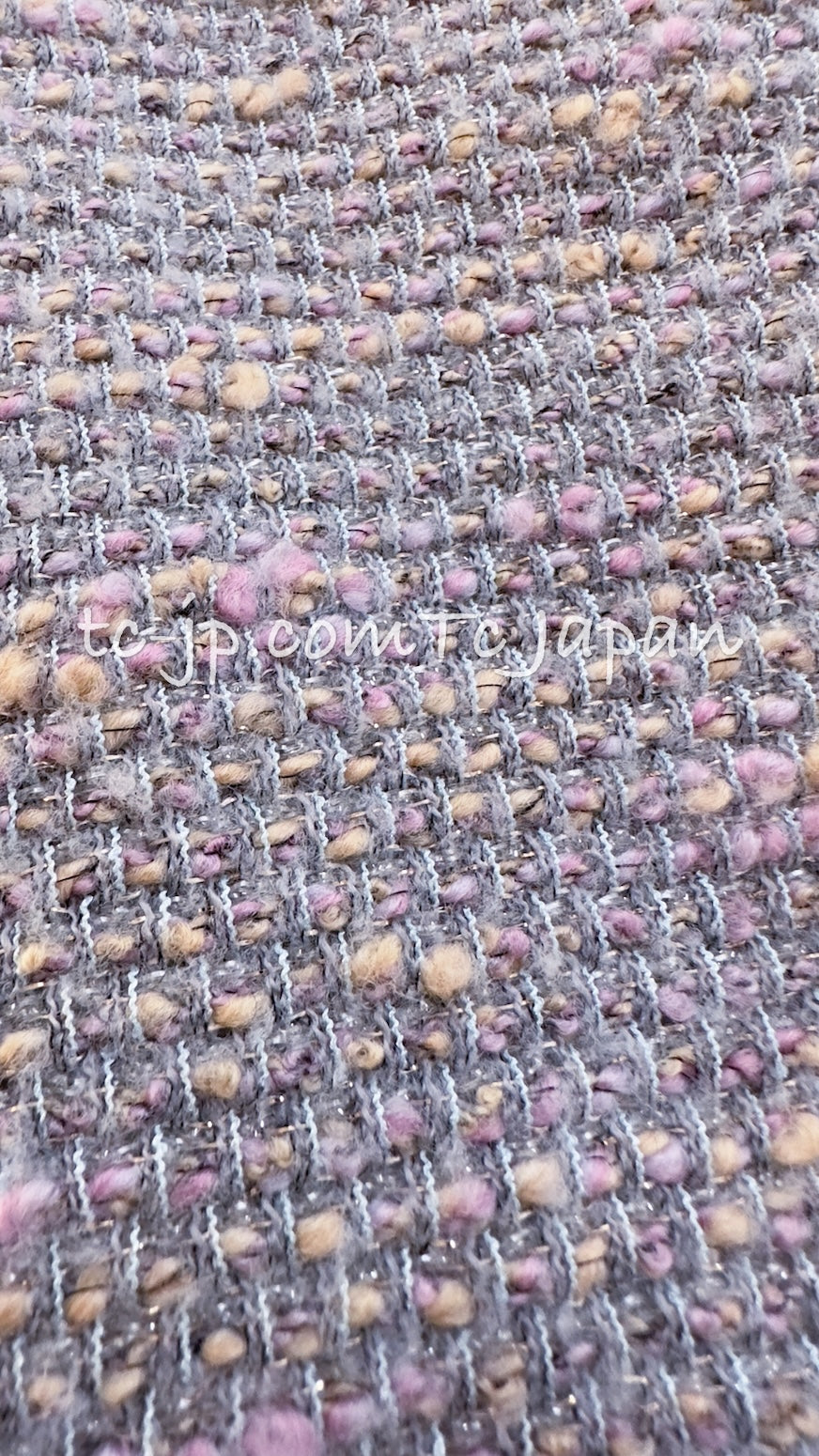 CHANEL 04A Gray Pink Lavender Multi Tweed Skirt 36 シャネル グレー ピンク ラベンダー マルチカラー ツイード スカート 即発