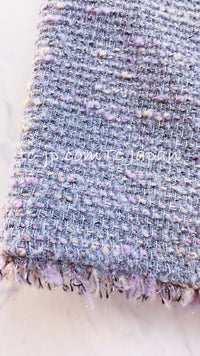 CHANEL 04A Gray Pink Lavender Multi Tweed Skirt 36 シャネル グレー ピンク ラベンダー マルチカラー ツイード スカート 即発