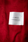 CHANEL 04A Red Tricolore CC Logo Trim Jacket Skirt Suit 34 ② シャネル レッド トリコロール ジャケット スカート スーツ カメリアブローチ付 即発