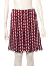 CHANEL 04A Red Tricolore CC Logo Trim Jacket Skirt Suit 34 ② シャネル レッド トリコロール ジャケット スカート スーツ カメリアブローチ付 即発