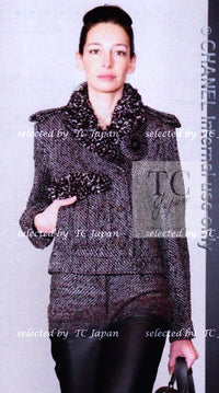 CHANEL 12A Motorcycle Wool Alpaca Tweed Jacket 38 42 シャネル モーターサイクル ウール アルパカ ツイード ジャケット 即発