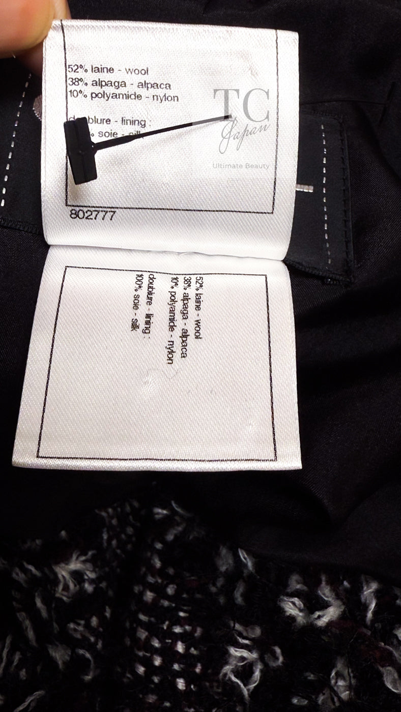 シャネル ジャケット CHANEL モーターサイクル ウール アルパカ