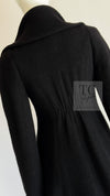 CHANEL 08A Black Wool Big Lion Button Jacket Coat 36 38 シャネル ブラック ウール 大きい ライオン ボタン ジャケット コート 即発
