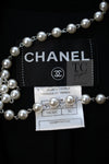 CHANEL 08A Black Wool Big Lion Button Jacket Coat 36 38 シャネル ブラック ウール 大きい ライオン ボタン ジャケット コート 即発