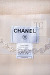 CHANEL 04A Ivory Black Wool 100% Tweed Coat 38 40 42 シャネル アイボリー ブラック ウール100% ツイード コート 即発