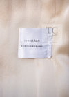 CHANEL 04A Ivory Black Wool 100% Tweed Coat 38 40 42 シャネル アイボリー ブラック ウール100% ツイード コート 即発
