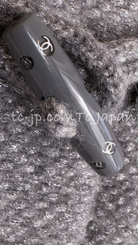 CHANEL 21B Gray Silver Wool Alpaca Blouson Duffel Coat 36 38 42 44 46 シャネル グレー シルバー ウール アルパカ ブルゾン ダッフル コート 即発 - TC JAPAN