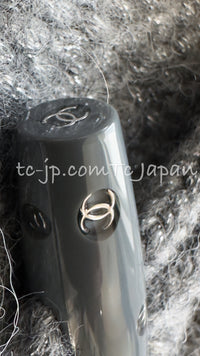 CHANEL 21B Gray Silver Wool Alpaca Blouson Duffel Coat 36 38 42 44 46 シャネル グレー シルバー ウール アルパカ ブルゾン ダッフル コート 即発 - TC JAPAN