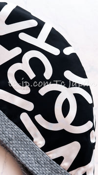 CHANEL 21B Gray Silver Wool Alpaca Blouson Duffel Coat 36 38 42 44 46 シャネル グレー シルバー ウール アルパカ ブルゾン ダッフル コート 即発