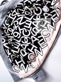 CHANEL 21B Gray Silver Wool Alpaca Blouson Duffel Coat 36 38 42 44 46 シャネル グレー シルバー ウール アルパカ ブルゾン ダッフル コート 即発