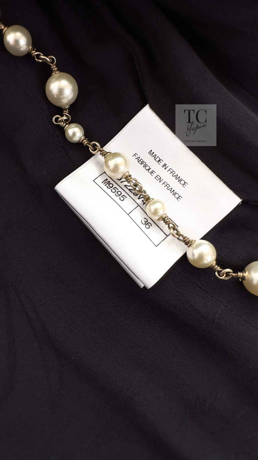 CHANEL 17B Navy Black BIG CC Logo Belt Jacket Coat 36 シャネル ネイビー ブラック ビッグ CC ロゴ ベルト付 ノーカラー ジャケット コート 即発