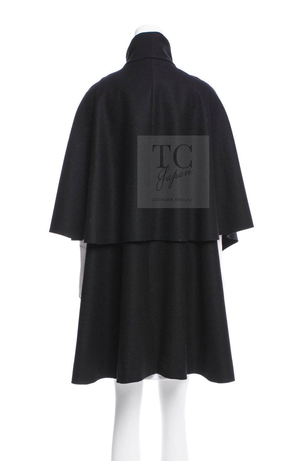 CHANEL立ち襟コートカシミヤ