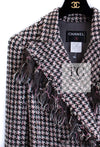 CHANEL 08PF $14K Pink Wool Demi Couture Tweed Coat 38 シャネル ピンク ウール デミ クチュール ツイード ロング コート 即発
