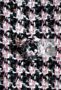 CHANEL 08PF $14K Pink Wool Demi Couture Tweed Coat 38 シャネル ピンク ウール デミ クチュール ツイード ロング コート 即発