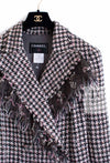 CHANEL 08PF $14K Pink Wool Demi Couture Tweed Coat 38 シャネル ピンク ウール デミ クチュール ツイード ロング コート 即発