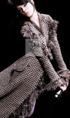 CHANEL 08PF $14K Pink Wool Demi Couture Tweed Coat 38 シャネル ピンク ウール デミ クチュール ツイード ロング コート 即発
