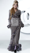 CHANEL 08PF $14K Pink Wool Demi Couture Tweed Coat 38 シャネル ピンク ウール デミ クチュール ツイード ロング コート 即発