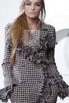 CHANEL 08PF $14K Pink Wool Demi Couture Tweed Coat 38 シャネル ピンク ウール デミ クチュール ツイード ロング コート 即発