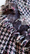 CHANEL 08PF $14K Pink Wool Demi Couture Tweed Coat 38 シャネル ピンク ウール デミ クチュール ツイード ロング コート 即発