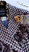 CHANEL 08PF $14K Pink Wool Demi Couture Tweed Coat 38 シャネル ピンク ウール デミ クチュール ツイード ロング コート 即発