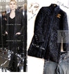 CHANEL 16B Black Navy Metallic Camellia Jacket Coat 34 36 シャネル ブラック ネイビー メタリック カメリア 3D ジャケット コート 即発