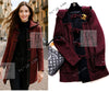 CHANEL 11A Red Black Wool Hooded Duffle Tweed Coat 38 44 46 シャネル レッド ブラック ウール フード ツイード コート 即発