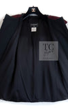 CHANEL 11A Red Black Wool Hooded Duffle Tweed Coat 38 44 46 シャネル レッド ブラック ウール フード ツイード コート 即発
