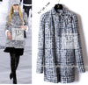 CHANEL 05A Gray Camellia CC Buttons Wool Coat 36 シャネル グレー カメリア柄 ココボタン ウール コート 即発