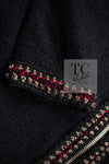 CHANEL 10PF Black Zipper Trimming Wool Silk Coat 34 シャネル ブラック ジッパー トリミング ウール シルク コート 即発