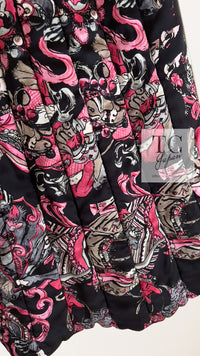 CHANEL 10PF Black Zipper Trimming Wool Silk Coat 34 シャネル ブラック ジッパー トリミング ウール シルク コート 即発