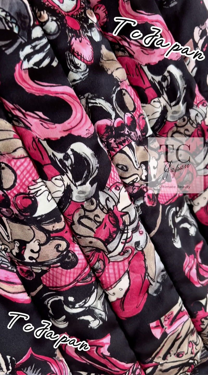 CHANEL 10PF Black Zipper Trimming Wool Silk Coat 34 シャネル ブラック ジッパー トリミング ウール シルク コート 即発