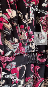 CHANEL 10PF Black Zipper Trimming Wool Silk Coat 34 シャネル ブラック ジッパー トリミング ウール シルク コート 即発