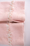 CHANEL 13C Pink Trim Stand Collar Cotton Jacket Coat Cloisonne CC Button 36 シャネル ピンク スタンドカラー コットン ジャケット コート 七宝焼 CCボタン