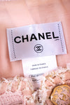 CHANEL 13C Pink Trim Stand Collar Cotton Jacket Coat Cloisonne CC Button 36 シャネル ピンク スタンドカラー コットン ジャケット コート 七宝焼 CCボタン
