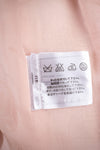 CHANEL 13C Pink Trim Stand Collar Cotton Jacket Coat Cloisonne CC Button 36 シャネル ピンク スタンドカラー コットン ジャケット コート 七宝焼 CCボタン