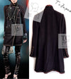 CHANEL 10PF Dark Brown Metallic Trim Wool Coat Dress 40 42 シャネル ダークブラウン メタリック トリム ウール コート ワンピース 即発