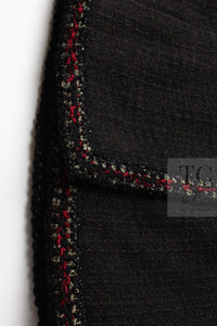 CHANEL 10PF Dark Brown Metallic Trim Wool Coat Dress 40 42 シャネル ダークブラウン メタリック トリム ウール コート ワンピース 即発