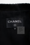 CHANEL 19B Black Metallic Zipper Wool Cropped Jacket 34 シャネル ブラック メタリック ジッパー ウール クロップド ジャケット 即発