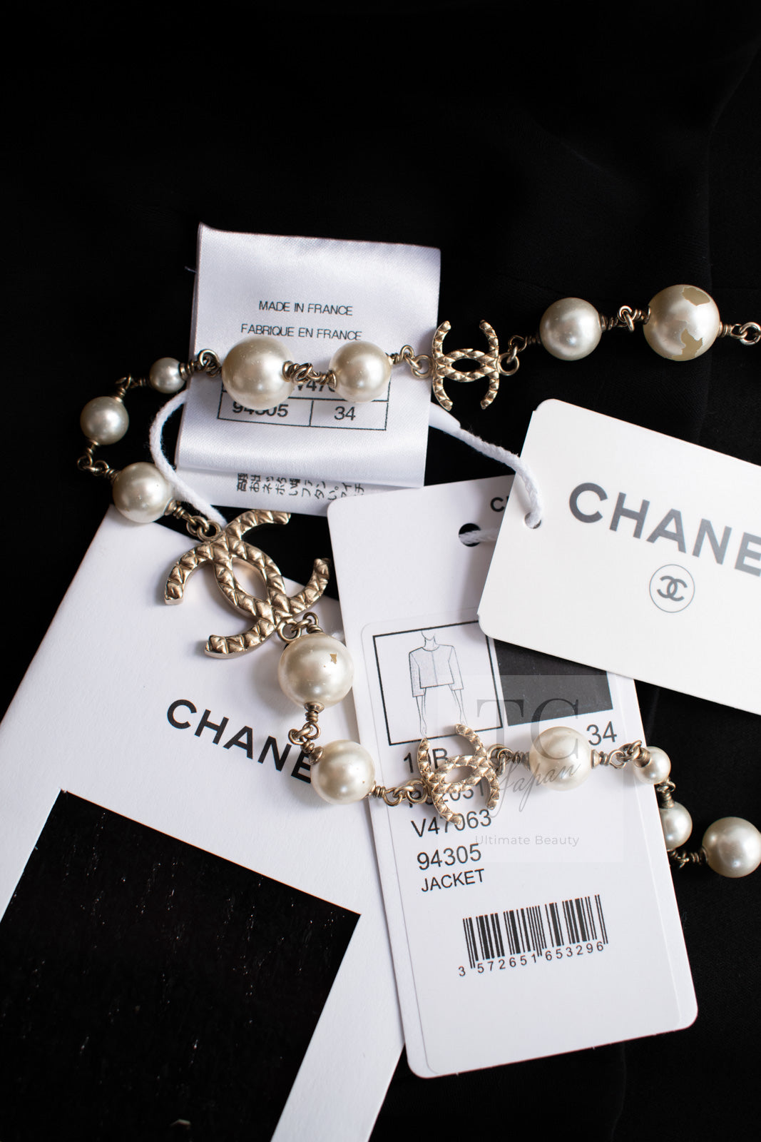シャネル ジャケット CHANEL ブラック メタリック ジッパー ウール