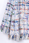 CHANEL 18S Ivory Multicolor Fantasy Tweed Jacket Coat 38 シャネル アイボリー マルチカラー ファンタジー ツイード ジャケット コート 即発