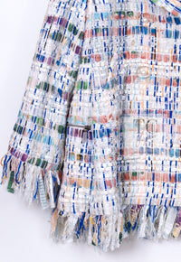 CHANEL 18S Ivory Multicolor Fantasy Tweed Jacket Coat 38 シャネル アイボリー マルチカラー ファンタジー ツイード ジャケット コート 即発