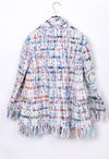 CHANEL 18S Ivory Multicolor Fantasy Tweed Jacket Coat 38 シャネル アイボリー マルチカラー ファンタジー ツイード ジャケット コート 即発