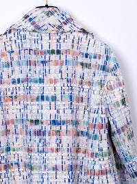 CHANEL 18S Ivory Multicolor Fantasy Tweed Jacket Coat 38 シャネル アイボリー マルチカラー ファンタジー ツイード ジャケット コート 即発