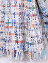 CHANEL 18S Ivory Multicolor Fantasy Tweed Jacket Coat 38 シャネル アイボリー マルチカラー ファンタジー ツイード ジャケット コート 即発