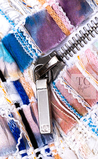 CHANEL 18S Ivory Multicolor Fantasy Tweed Jacket Coat 38 シャネル アイボリー マルチカラー ファンタジー ツイード ジャケット コート 即発