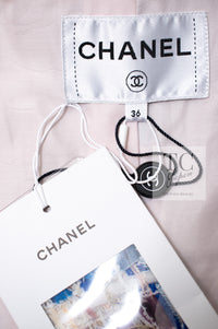 CHANEL 18S Ivory Multicolor Fantasy Tweed Jacket Coat 38 シャネル アイボリー マルチカラー ファンタジー ツイード ジャケット コート 即発